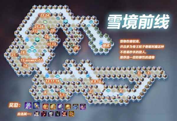 剑与远征雪境前线攻略:雪境前线路线图通关方法![多图]_剑与远征官网