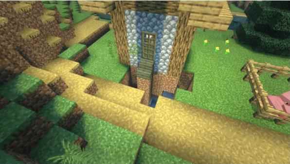 我的世界：铁桶村地形改造，建起铁桶墙跟照明系统，村民动力十足！