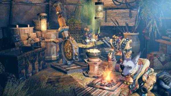 《怪物猎人：崛起》实机视频放出 营地帐篷场景展示