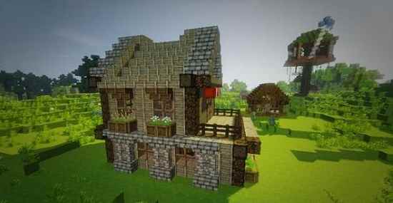 我的世界豪华别墅搭建筑教学设计图