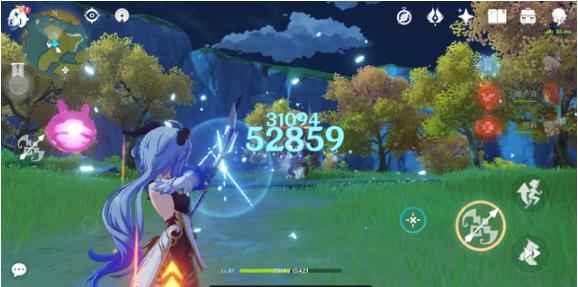 《原神》玩家用满命可莉对比零命甘雨_满命