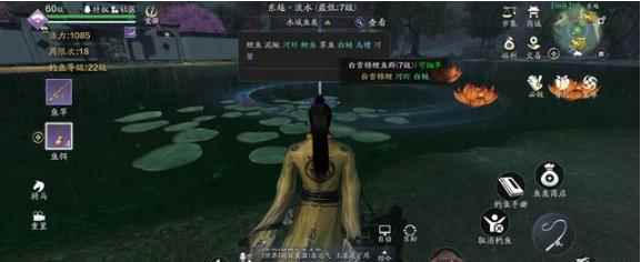 天涯明月刀:五个锦鲤鱼群位置全览