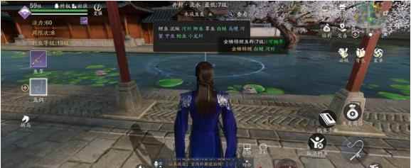 天涯明月刀:五个锦鲤鱼群位置全览