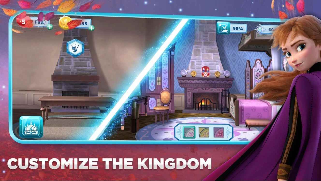 万物皆可消消乐 《冰雪奇缘》改编三消手游上线