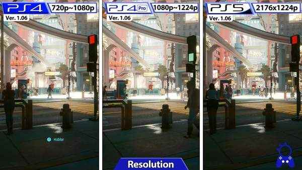 《赛博2077》1.06更新对比 有所改善但差距甚小