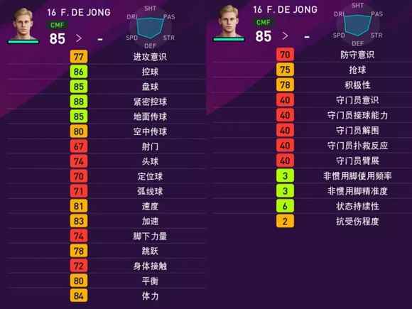 实况足球手游2020升黑球员资料一览_手游实况足球出售球员