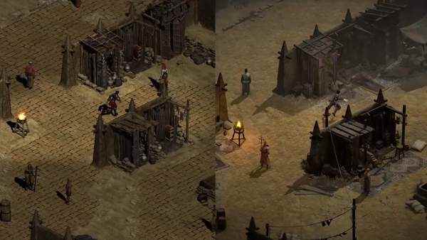 《暗黑2:重制版》对比原版演示_上古卷轴5原版和重制版画面对比