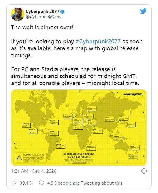 「吃瓜新闻」《赛博朋克2077》预载与解禁时间公布_赛博朋克2077评测