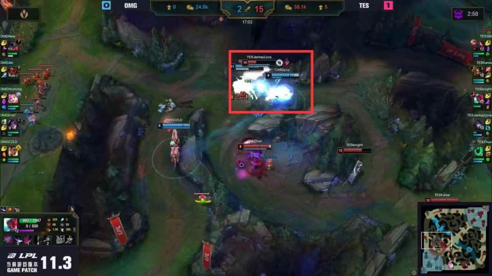 TES刷新LPL赛季记录！S11用时最短比赛，14分钟就领先1W2经济