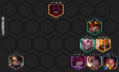 云顶之弈适合版本答案奥恩的阵容推荐