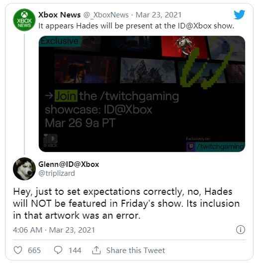 《哈迪斯》本周不会出现在Xbox独立游戏展示节目上