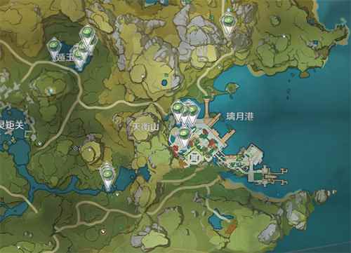 原神莲蓬采集位置分布图介绍