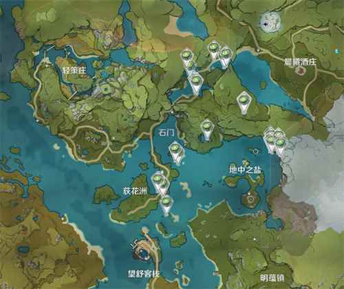 原神莲蓬采集位置分布图介绍