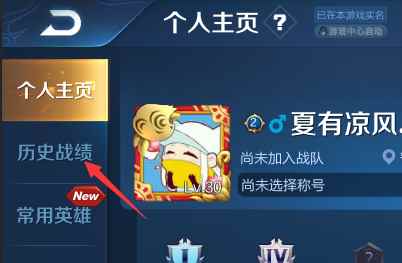 王者荣耀战绩如何查询