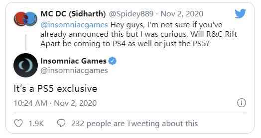 Insomniac确认《瑞奇与叮当:分离》是PS5独占游戏_瑞奇与叮当3攻略