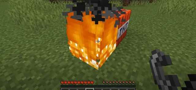 我的世界用手引燃TNT教学