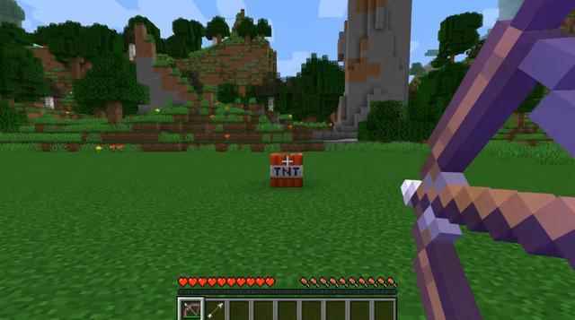 我的世界用手引燃TNT教学