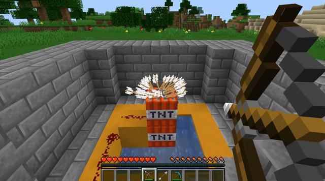 我的世界用手引燃TNT教学