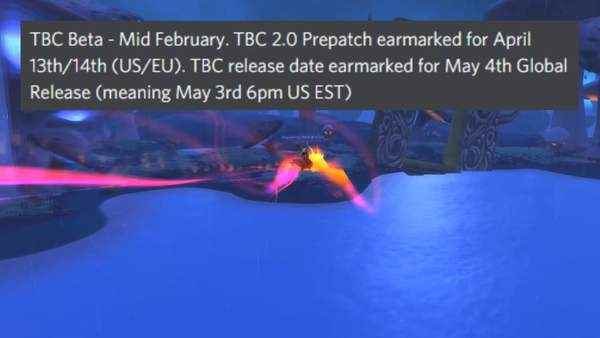 《魔兽世界》怀旧服TBC曝光 5月4日正式上线