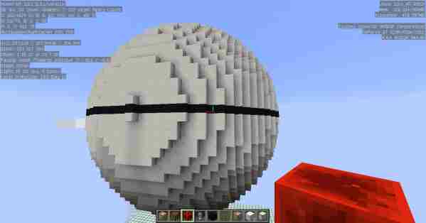 我的世界命令方块教程如何制作一个巨大的精灵球