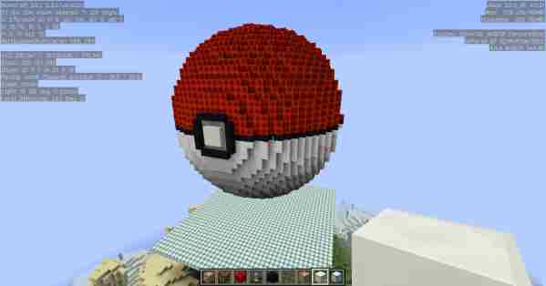 我的世界命令方块教程如何制作一个巨大的精灵球