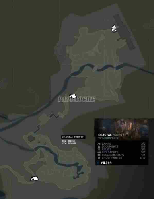 古墓丽影9所有营地位置地图