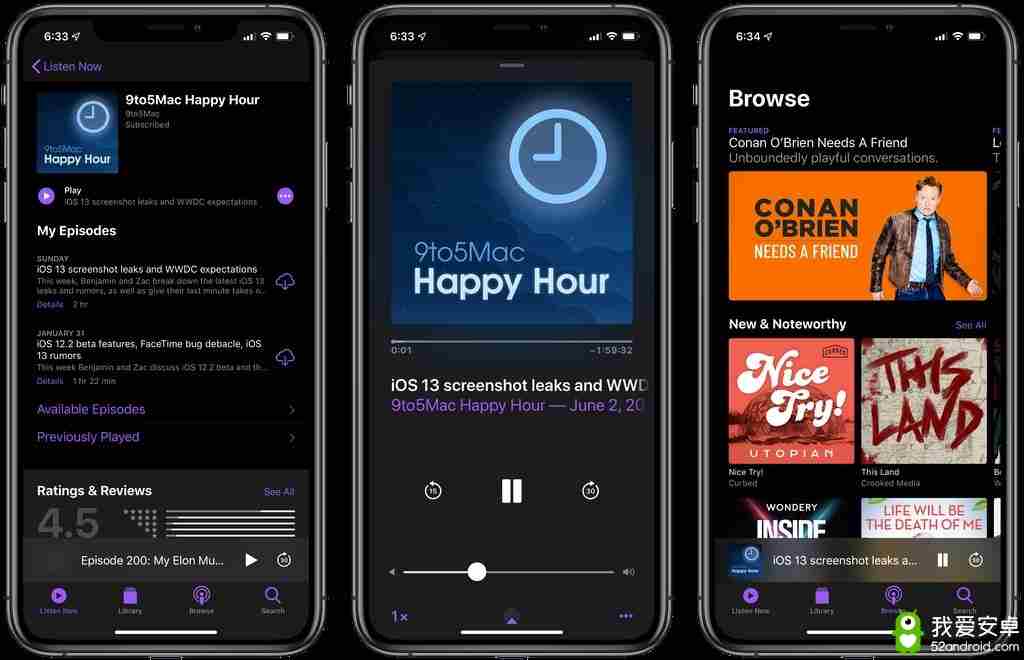 苹果iOS 13“黑暗模式”图赏：保护眼睛 省电神器