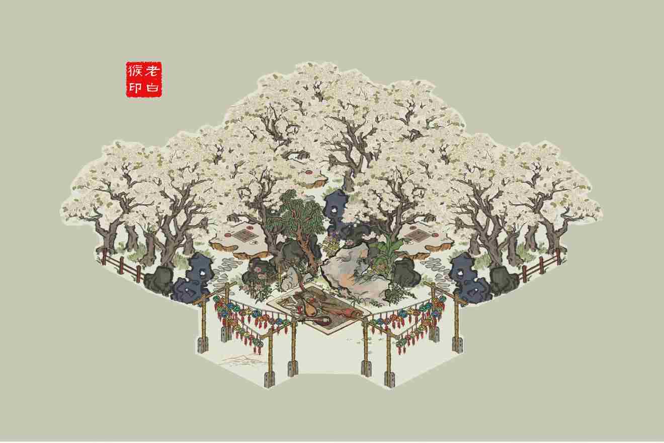 江南百景图街边演出怎么布局