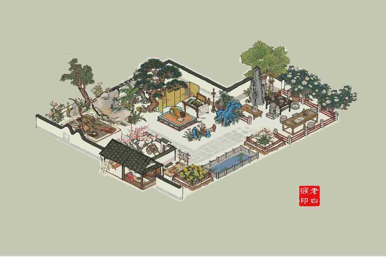 江南百景图街边演出怎么布局