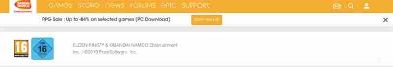 万代更新EldenRing临时评级 游戏目前评级为16+