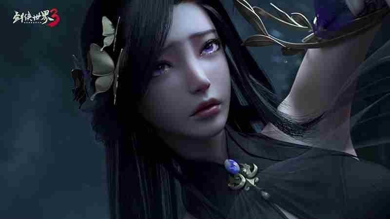 紫衣倩影《剑侠世界3》神秘少女款款而来