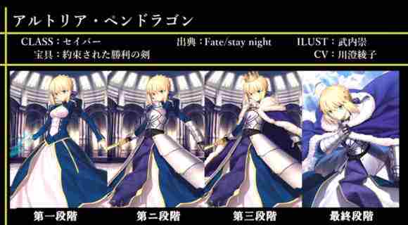 Fate/Grand Order图鉴,Fate/Grand Order全英灵