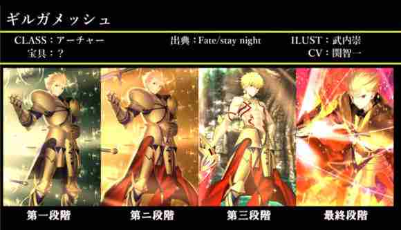 Fate/Grand Order图鉴,Fate/Grand Order全英灵