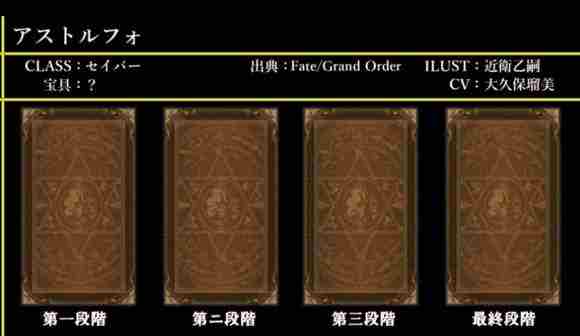 Fate/Grand Order图鉴,Fate/Grand Order全英灵