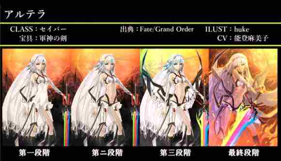 Fate/Grand Order图鉴,Fate/Grand Order全英灵