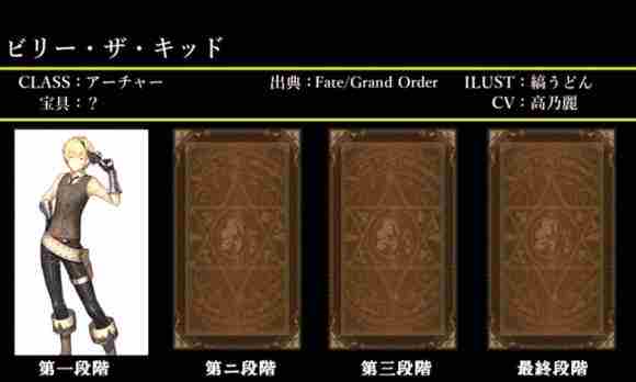 Fate/Grand Order图鉴,Fate/Grand Order全英灵