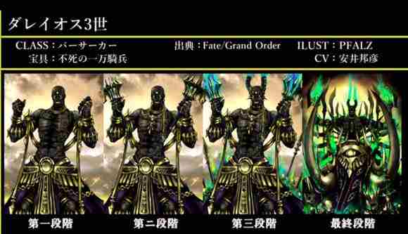 Fate/Grand Order图鉴,Fate/Grand Order全英灵