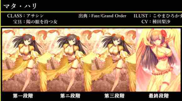 Fate/Grand Order图鉴,Fate/Grand Order全英灵