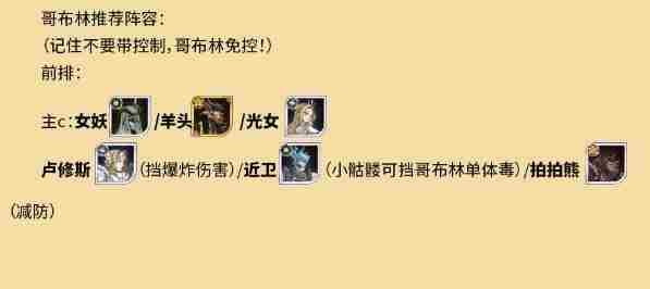 剑与远征哥布林商人怎么打