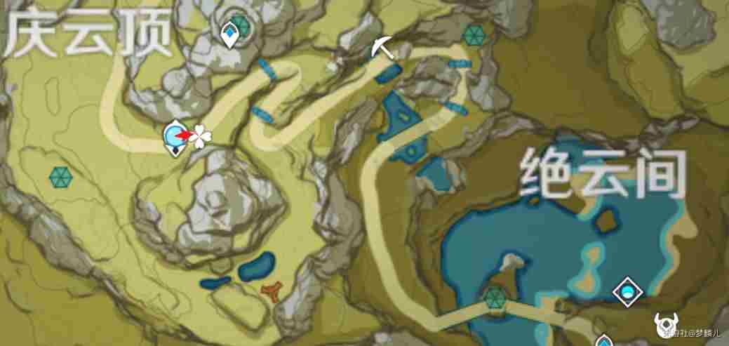 原神清心采集点路线图