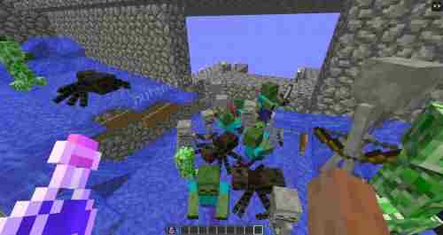 MC我的世界教你如何制作简易刷怪塔