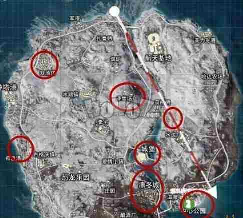 和平精英冰雪模式地图怎么玩 信号枪圣诞树位置分享