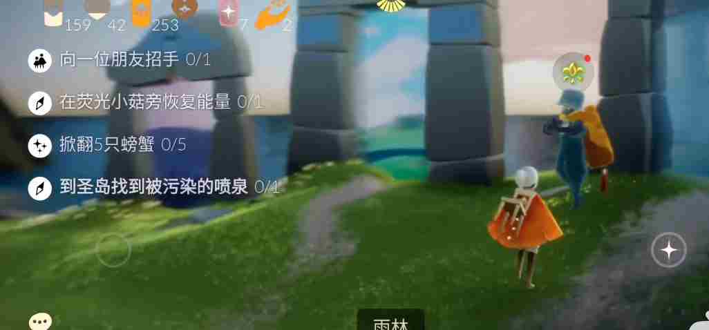 光遇圣岛被污染的喷泉在哪？到圣岛找到被污染的喷泉位置分享！[多图]