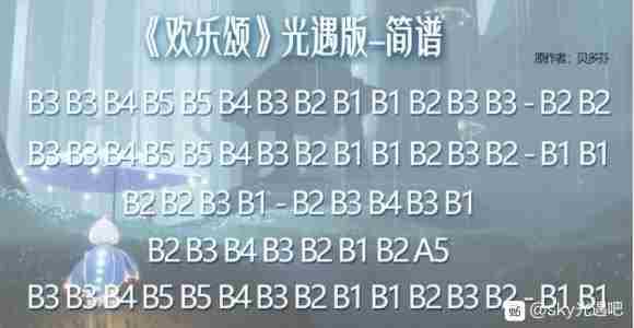 光遇琴谱大全 琴谱数字版简谱大全