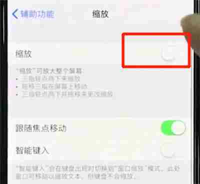 iphone xs缩放怎么使用 iphone xs缩放使用方法