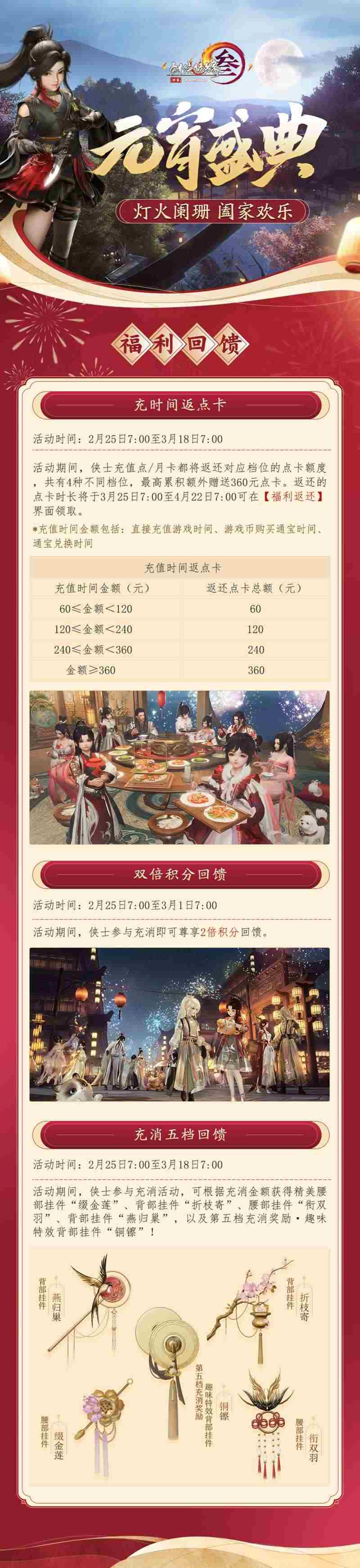 “元宵盛典”新品献祥瑞《剑网3》伴你欢庆上元佳节