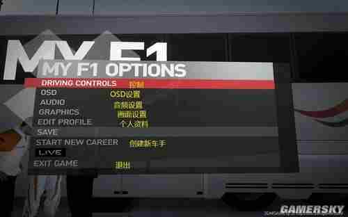 F1 2010菜单选项中文