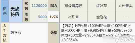 符文工厂5全物品合成配方大全 符文工房5高级配方