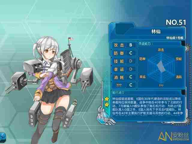 《战舰少女R》林仙级3战舰简介