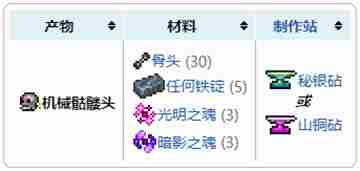 泰拉瑞亚机械骷髅头怎么做 1.4合成配方介绍
